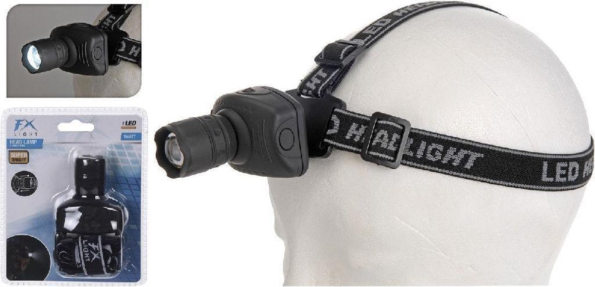 FX Light Hoofdlamp Zwart