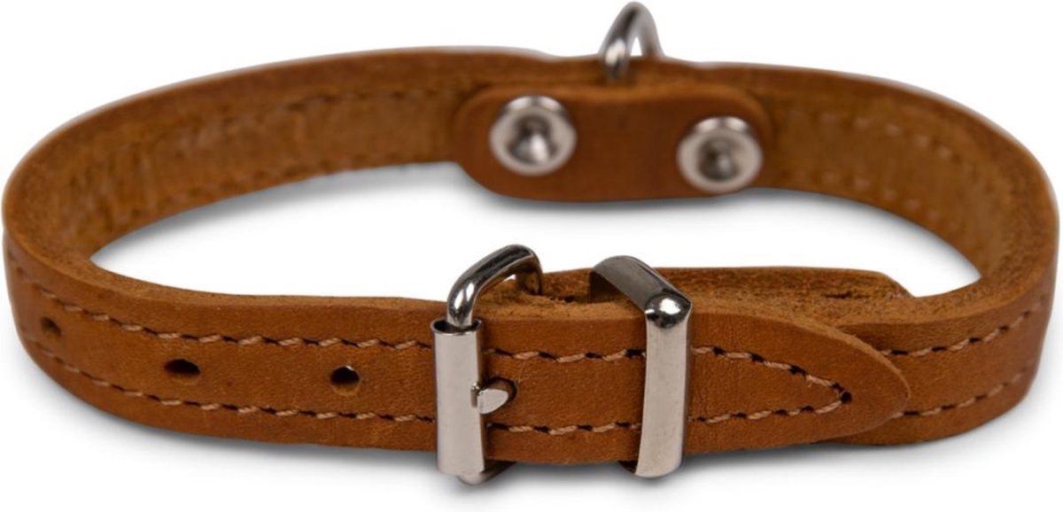 Dierenbenodigdheden Vadigran Halsband Hond Geolied Leder Cognac 27Cmx12Mm Xxs