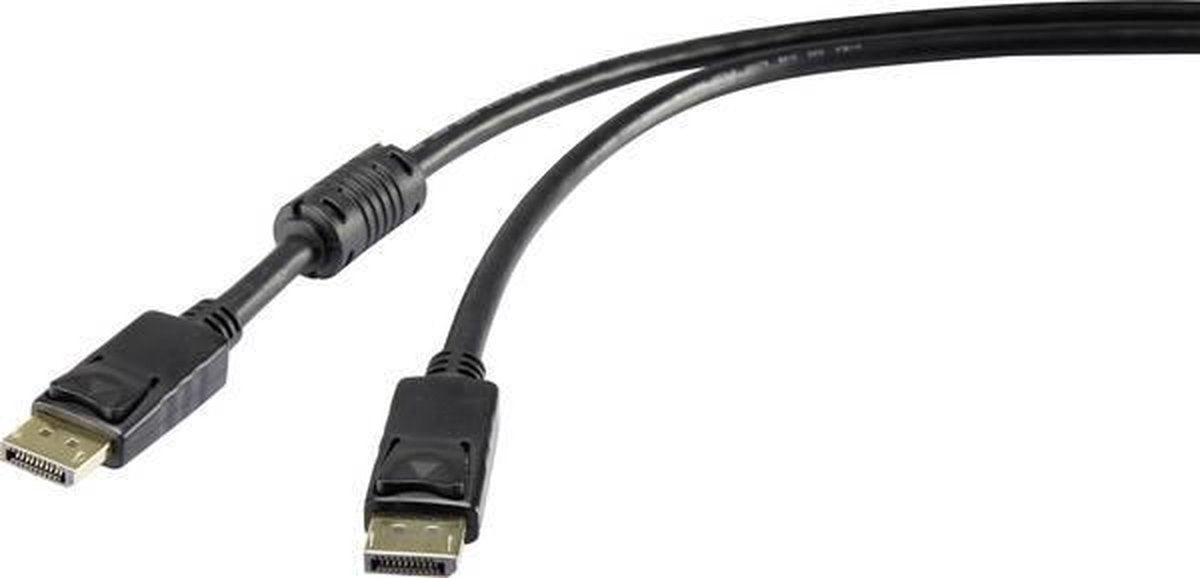 Renkforce DisplayPort Aansluitkabel 4.50 m RF-4212207 Vergulde steekcontacten