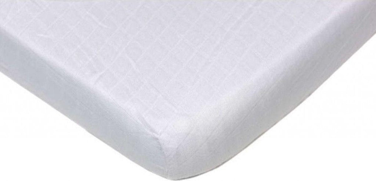 Briljant Baby Hoeslaken hydrofiel - wit 60 x 120 cm