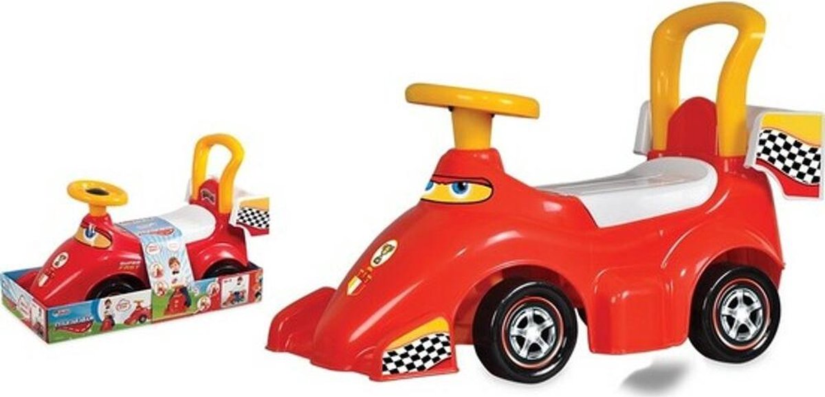 Dede-F1-Loopwagen-Loopauto-1+ jaar-Leren lopen-Non Toxic-Rood
