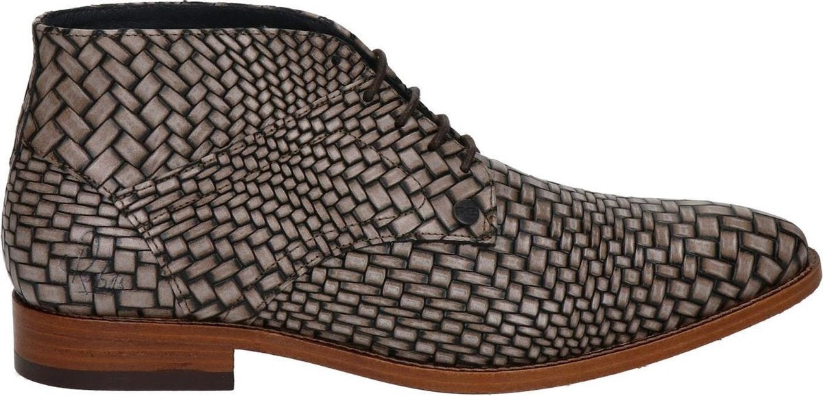Rehab Barry Brick heren veterschoen - Taupe - Maat 41