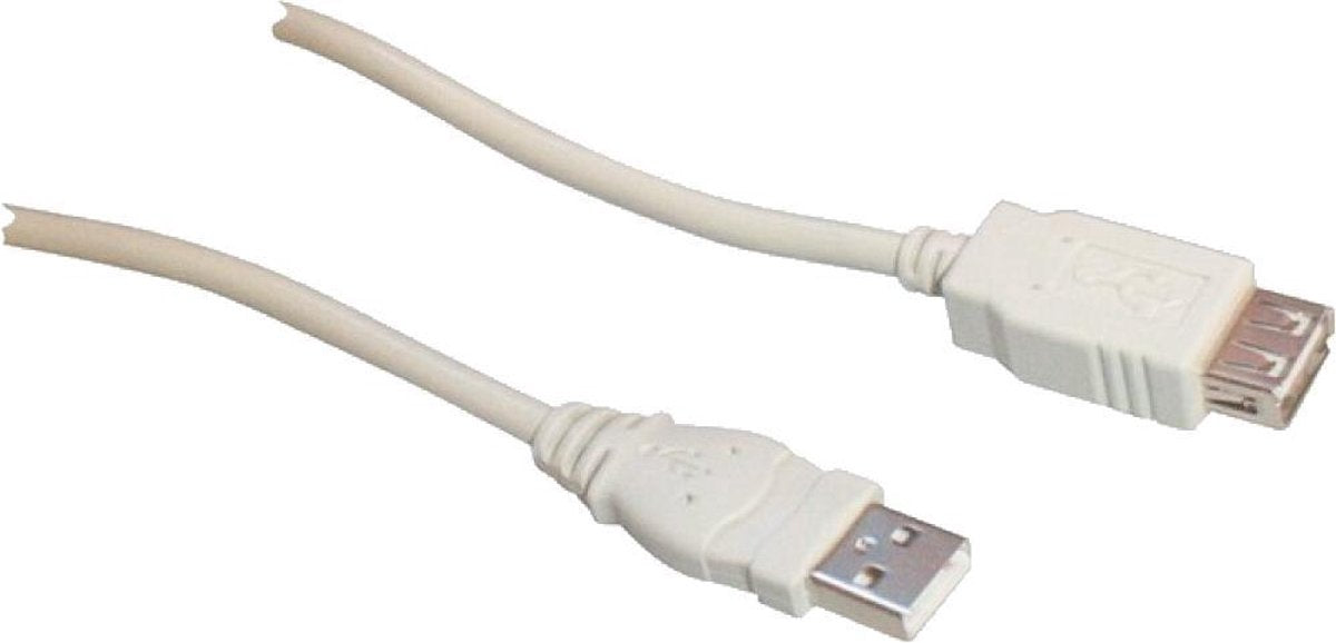 Schwaiger CK1502 531 2m USB A USB A Mannelijk Vrouwelijk Grijs USB-kabel
