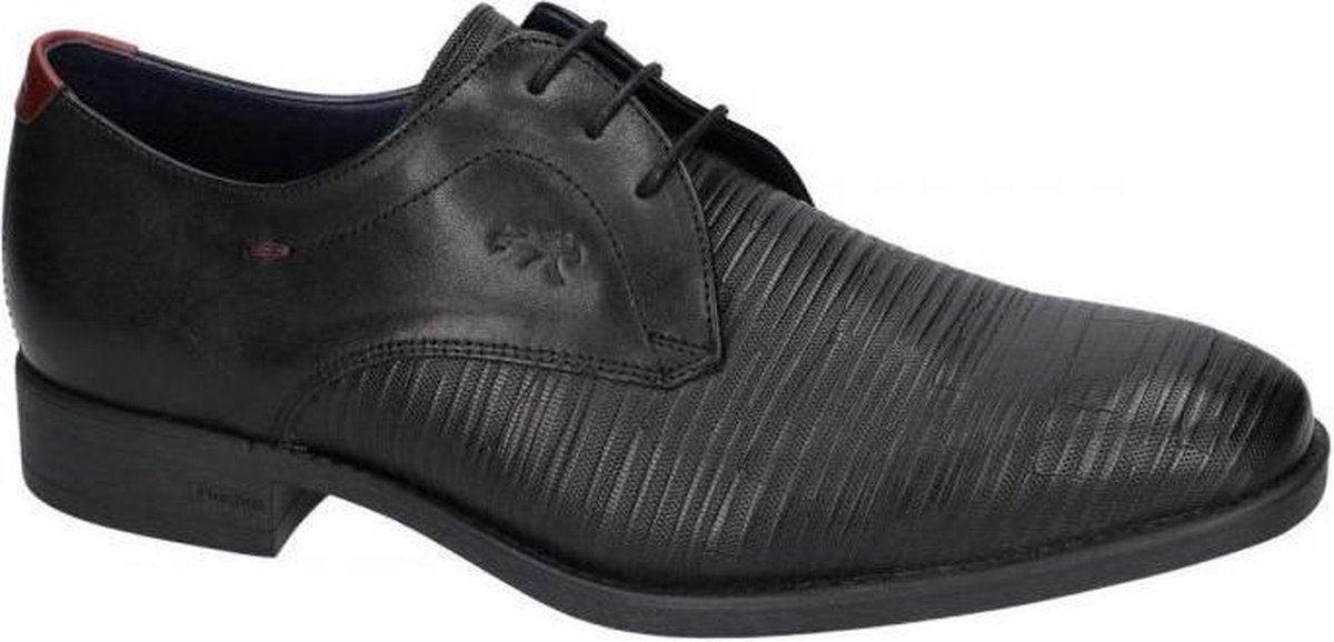 Fluchos -Heren -  zwart - geklede lage schoenen - maat 46
