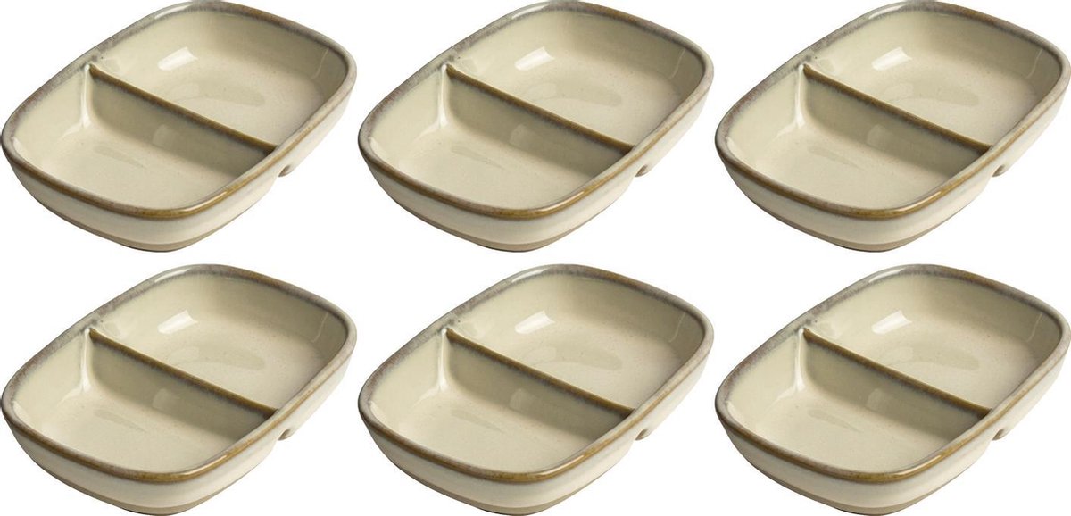 2-vaks Dipper ivoor - set 6 stuks
