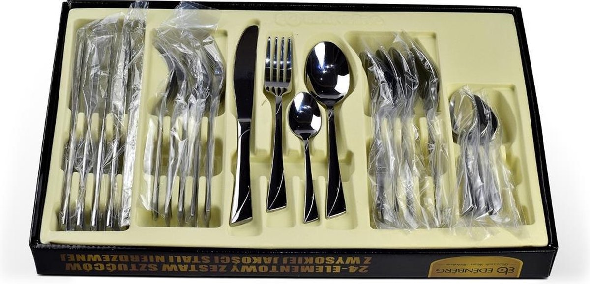 Edënbërg Classic Line - Bestekset 6 persoons - 24-delig - RVS 18/10