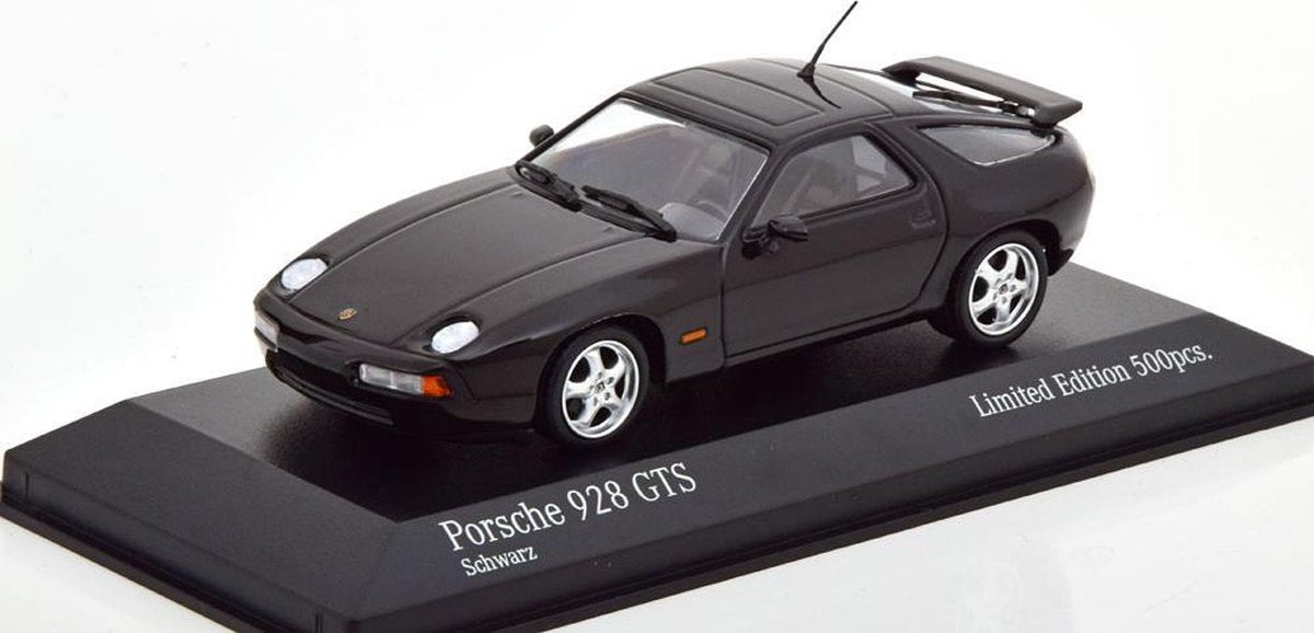 Porsche 928 GTS 1991 Zwart 1-43 Minichamps Limited 500 Pieces