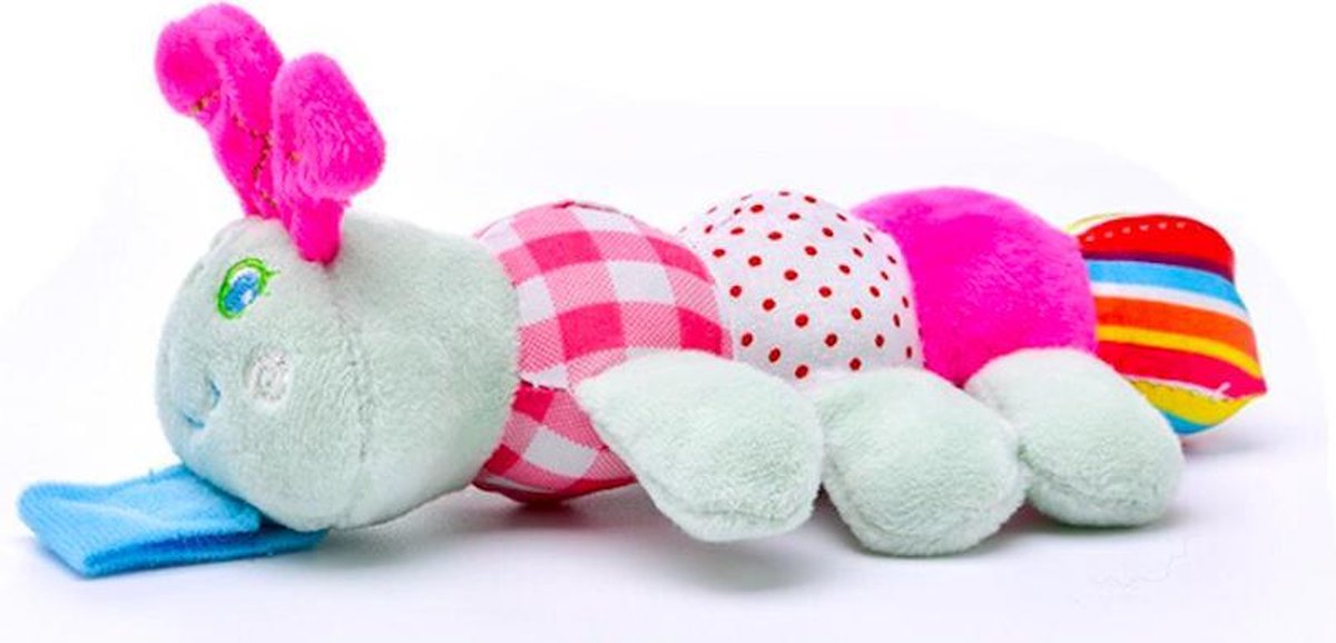 JillyBee - Knuffelspeen - Knuffel - Speen - Rups - Multicolor