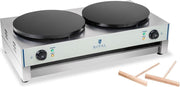 Royal Catering Flensjesmaker - 2 verwarmingsplaten - 40 cm - 3.000 W