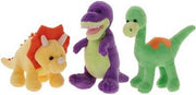 3 stuks Pluche Dinosaurus 15cm