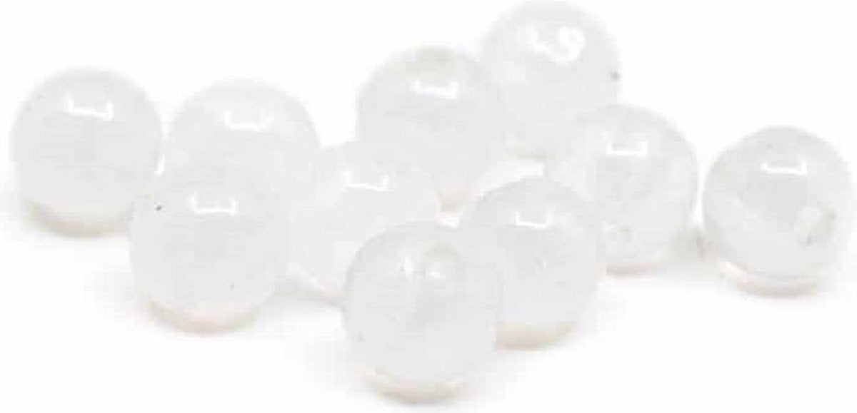 Edelsteen Losse Kralen Witte Jade – 10 stuks (4 mm)