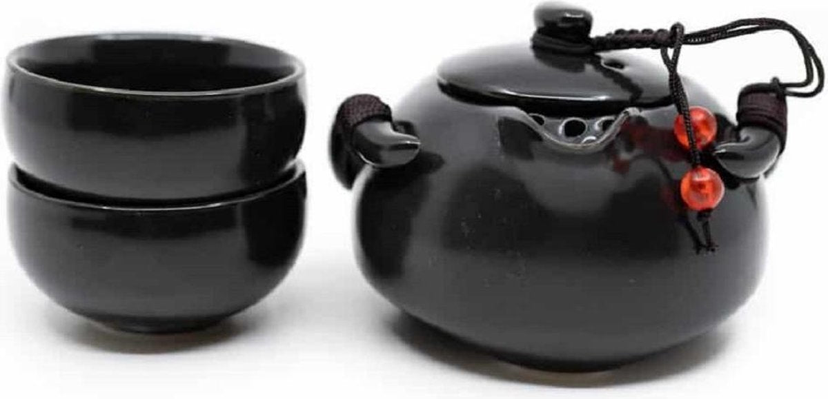 Traditionele Chinese Thee Set Zwart