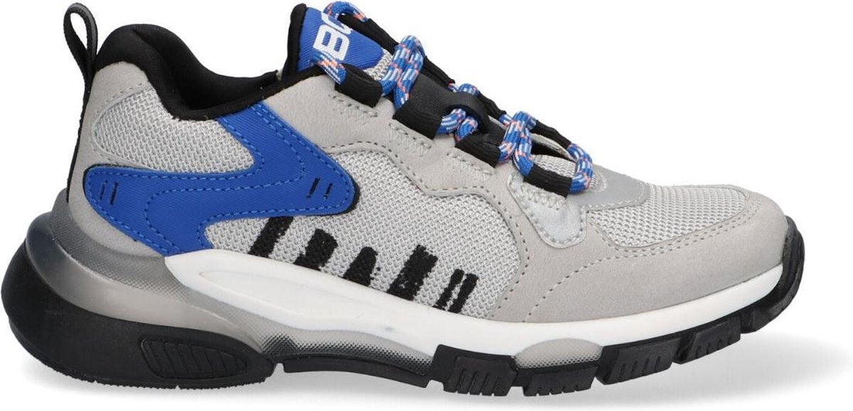 Braqeez Gio Genna Lage sneakers - Jongens - Grijs - Maat 33