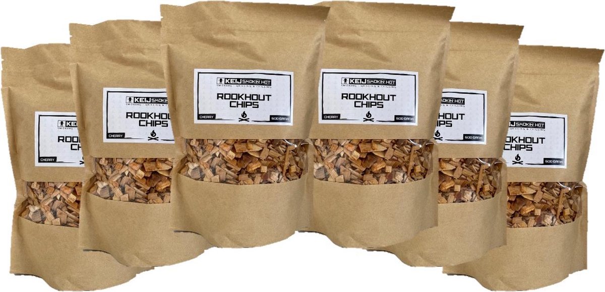 Rookhout Chips Cherry - 6 x 500 gram
