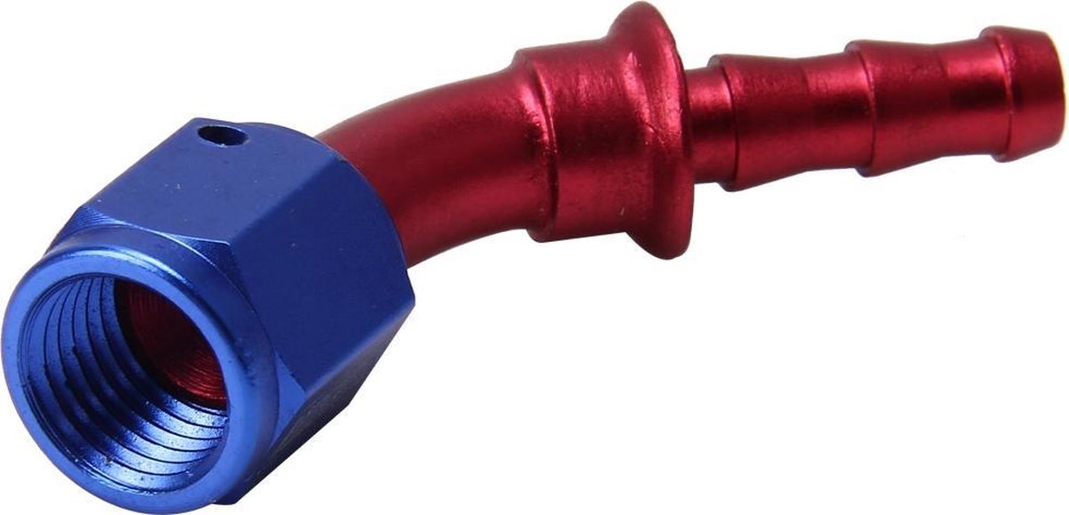 Pijpverbindingen 45 Graden Swivel Olie Brandstoffitting Adapter Oliekoeler Slangfitting Aluminium AN4 Fitting Auto Auto-accessoires