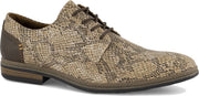 Memphis One Heren Bruine veterschoen slangenprint - Maat 41