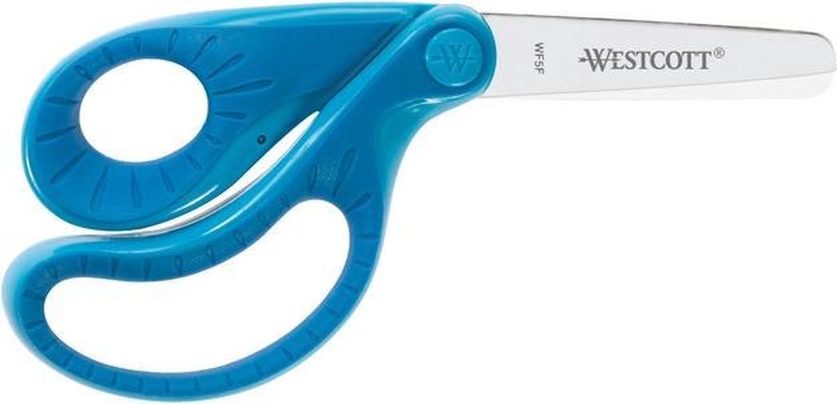 Schaar Westcott Ergo - junior soft grip blauw