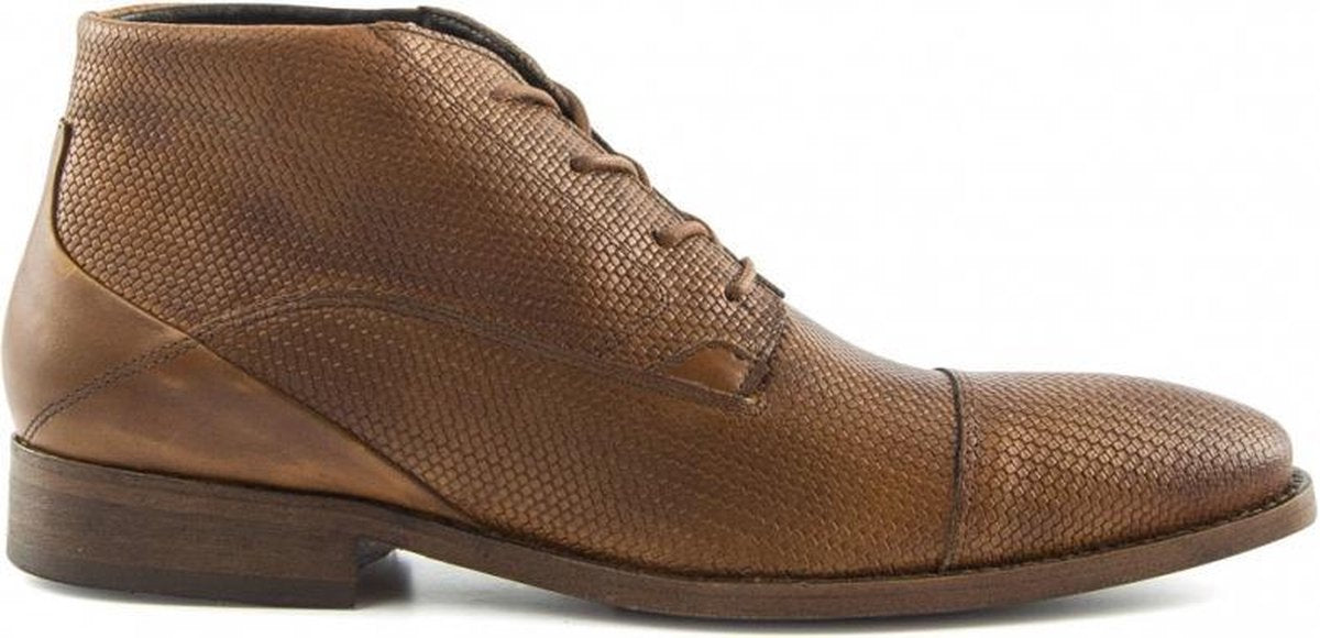 Van Dalen  - Geklede Veterboot - Mens - Cognac - 45