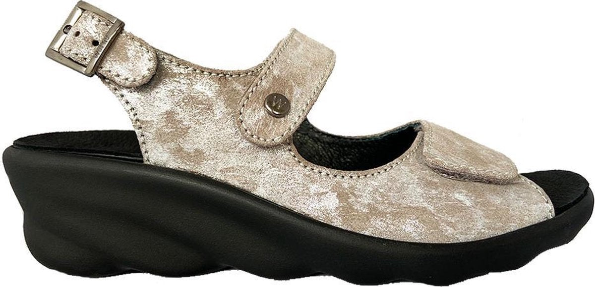 Taupe Wolky Sandalen Scala Storm Suede