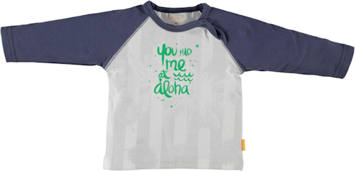 BESS Jongens shirt jongen wit blauw groen - Maat 50