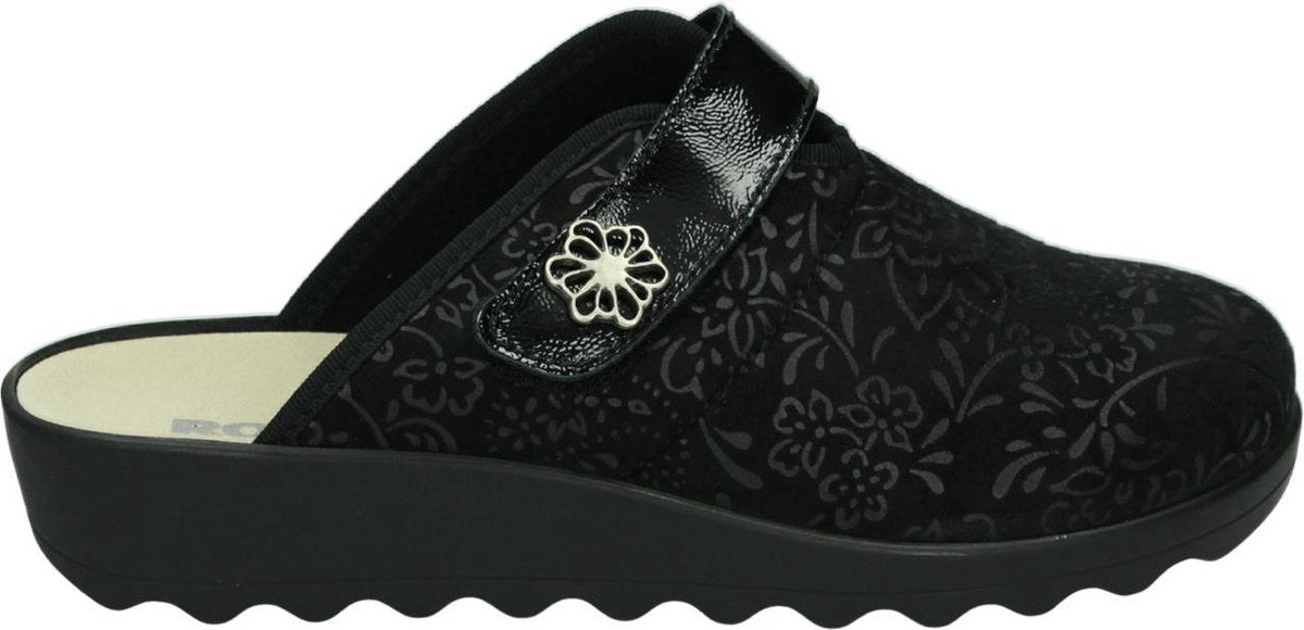 Romika -Dames -  zwart - pantoffel - muil - maat 37