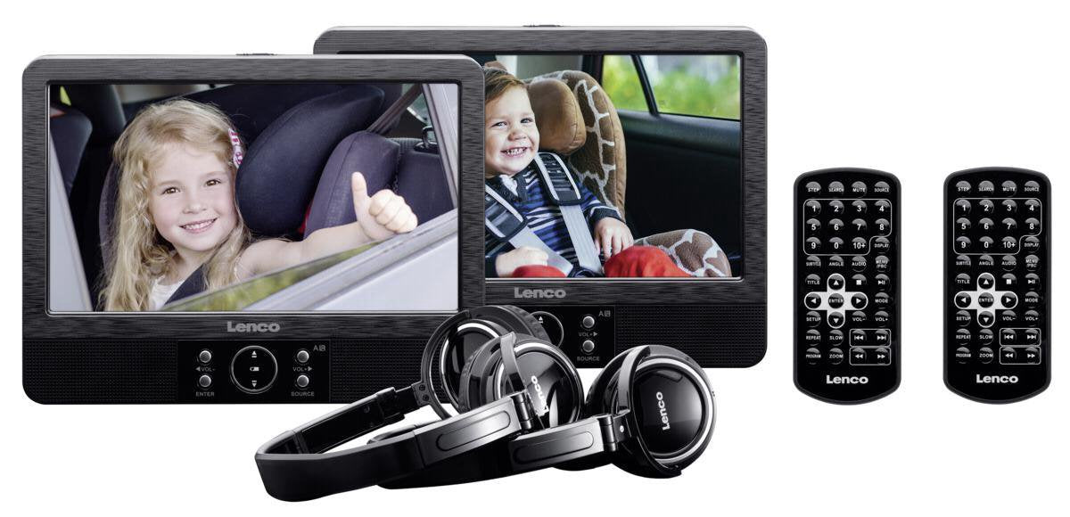 Lenco DVP-939 - Portable DVD-speler met batterij - 9 inch - Zwart