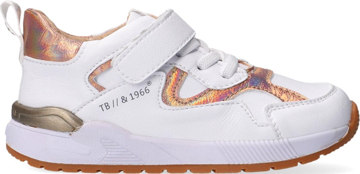 Shoesme St21s016 Lage sneakers - Leren Sneaker - Meisjes - Wit - Maat 22