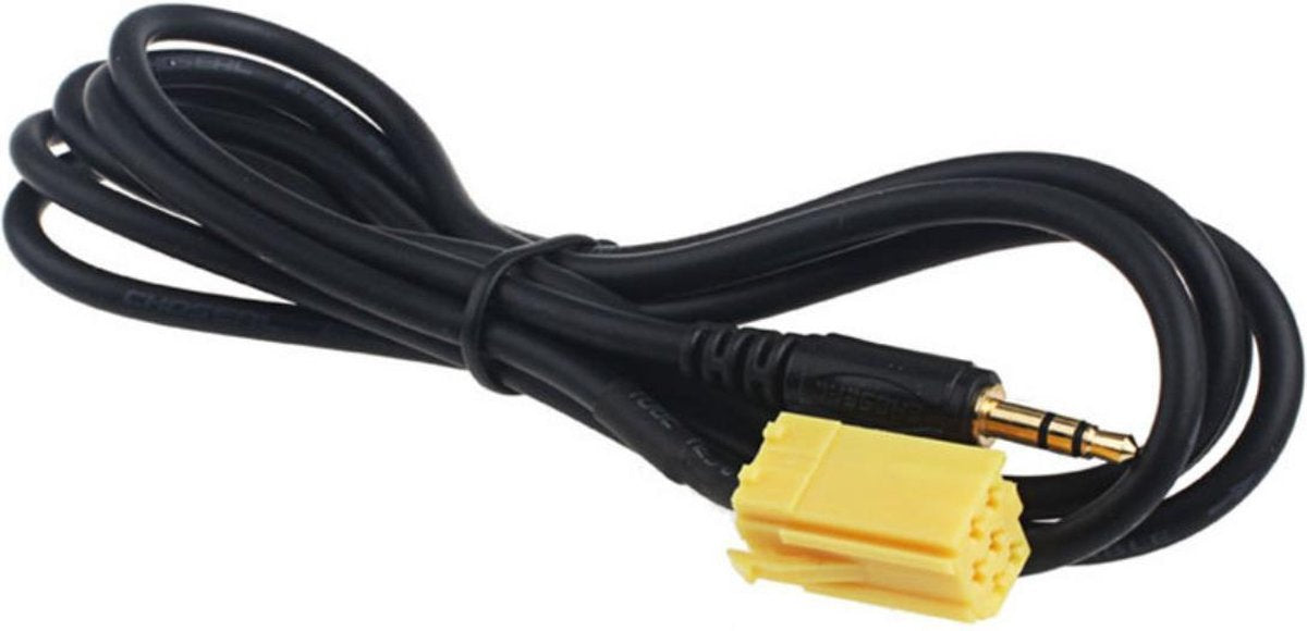 Aux Kabel Voor Autoradio - Fiat - Lancia - Alfa Romeo - 500 - Brera - GT - 159 - Iphone Samsung