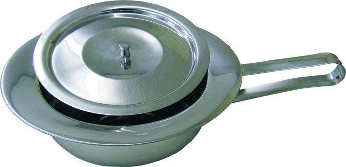 Bedpan + Deksel RVS Ø 30 cm