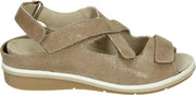 Verhulst 8356-61-30 - Volwassenen Platte sandalenDames Sandalen - Kleur: Wit/beige - Maat: 37.5