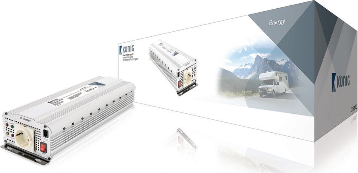 Power Inverter Modified Sine Wave 12 VDC - AC 230 V 1500 W F (CEE 7/3)