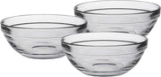 30x stuks kleine serveer/dessertschaaltjes rond van glas 12 x 4.9 cm - Schalen en kommen