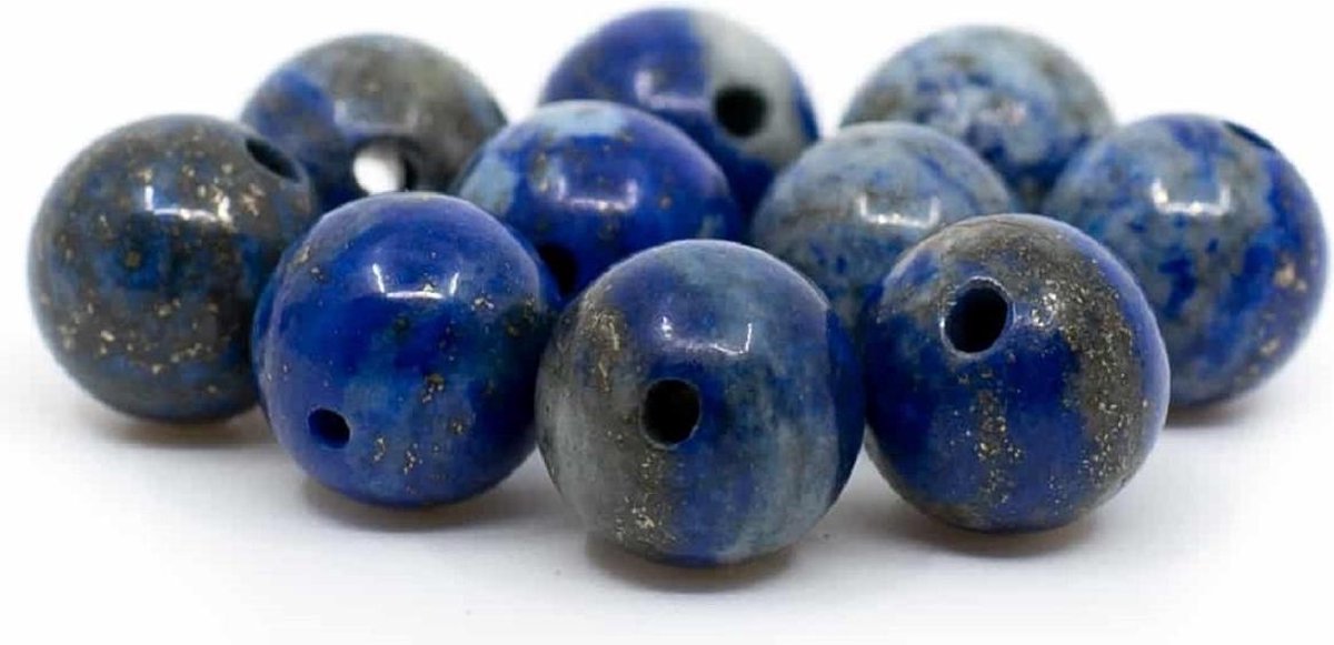 Edelsteen Losse Kralen Lapis Lazuli – 10 stuks (8 mm)