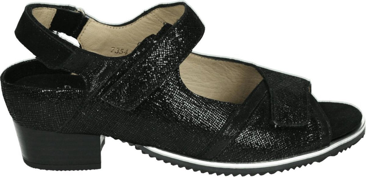 Verhulst 7354-11-49 - Volwassenen Sandalen met hakDames Sandalen - Kleur: Zwart - Maat: 40.5