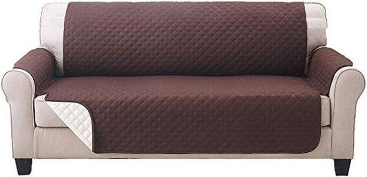 RelaxPets - Pets Collection - Bankbeschermer - 3 persoons bank - Plaid - Haarvrij - Hondenkleed - Bruin - 277X190 cm