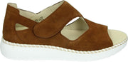 Waldlaufer 731802 H-Vera - Volwassenen Sandalen met hakDames Sandalen - Kleur: Cognac - Maat: 40.5