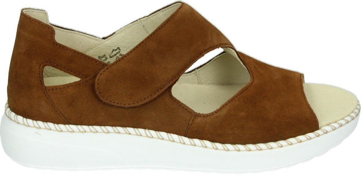 Waldlaufer 731802 H-Vera - Volwassenen Sandalen met hakDames Sandalen - Kleur: Cognac - Maat: 40.5