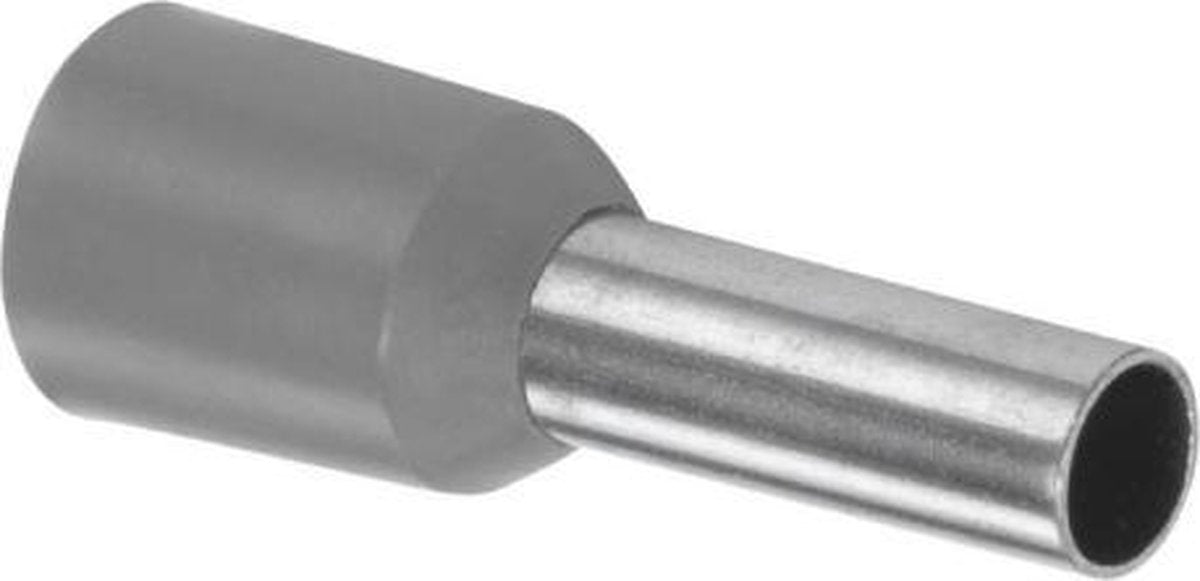 Adereindhuls geisoleerd 4mm² grijs - per 100 stuks