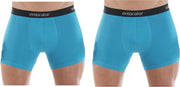 Embrator 2-stuks mannen Boxershort turquoise blauw maat M
