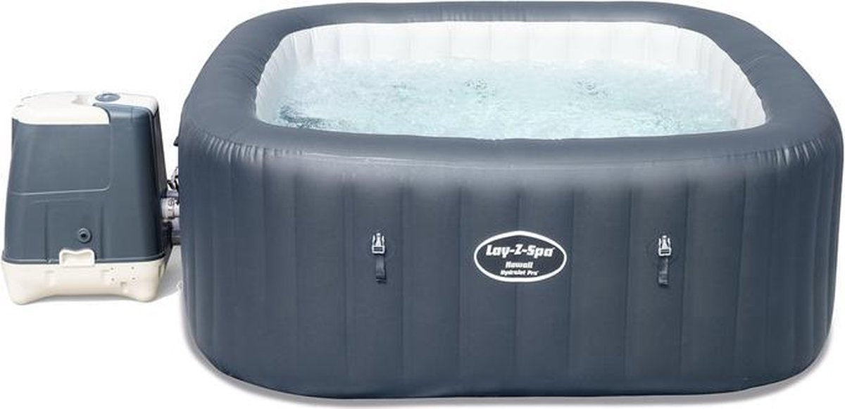 Bestway - Lay-Z-Spa Hawaii HydroJet Pro - Jacuzzi - Zwembad - Pomp - Relax - Massage - Hoes - 4-Personen - Grijs - 180x180x71cm - 795L