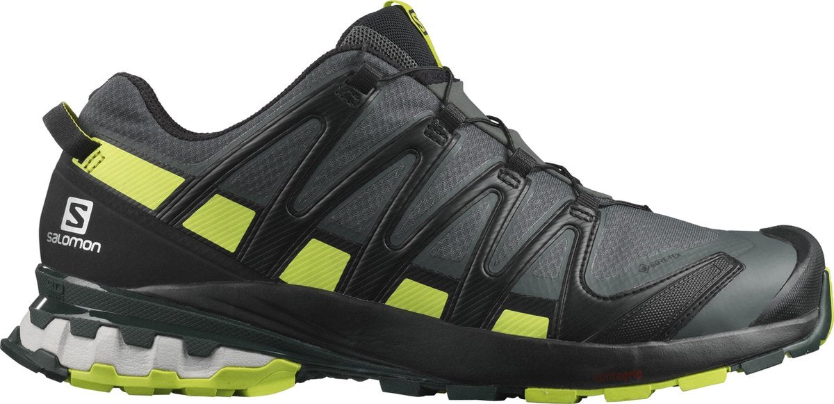 Salomon XA PRO 3D v8 GTX Wandelschoenen Heren - Urban Chic/Zwart/Lime Punc - Maat 46 2/3
