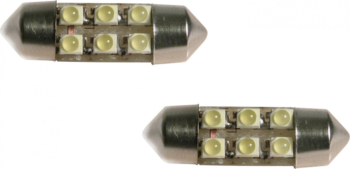 Carpoint LED Lamp Wit 6 SMD 31mm