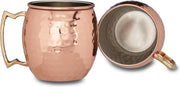relaxdays - Moscow Mule Beker - 2 stuks - verkoperd roestvrij staal - 50 cl