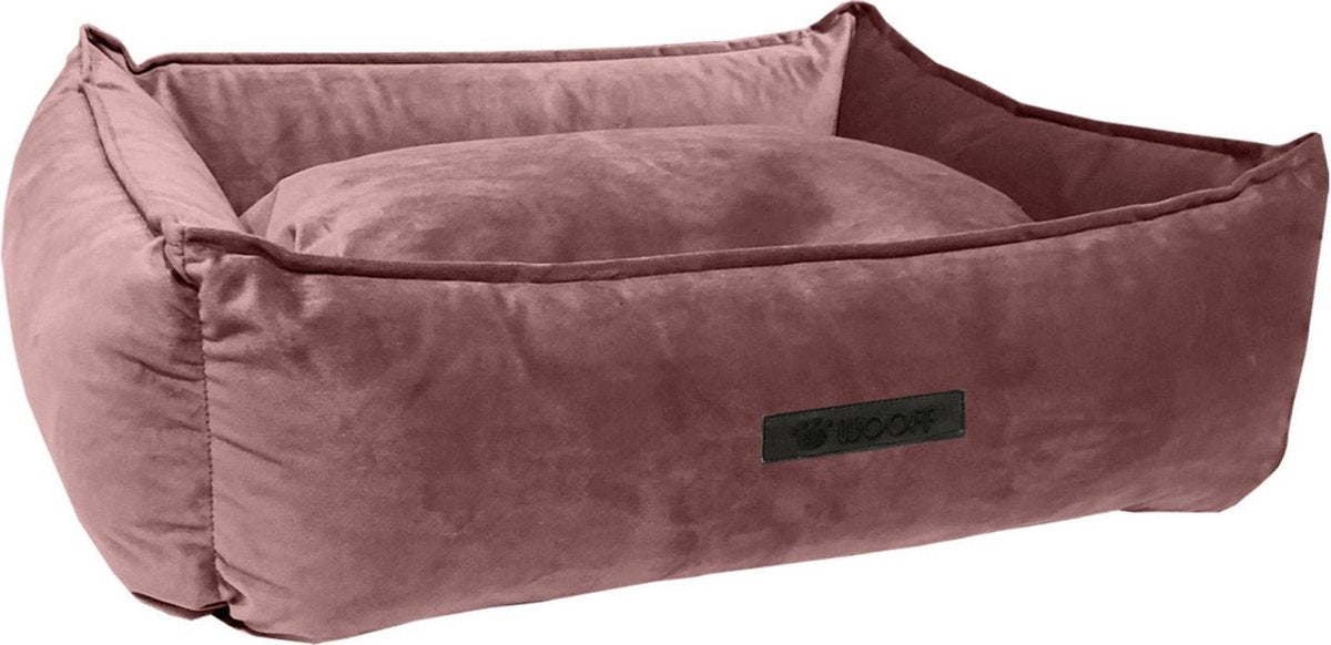 Wooff Mand Cocoon Velours - Roze - Hondenmand - 60 x 40 x 18 cm - Small