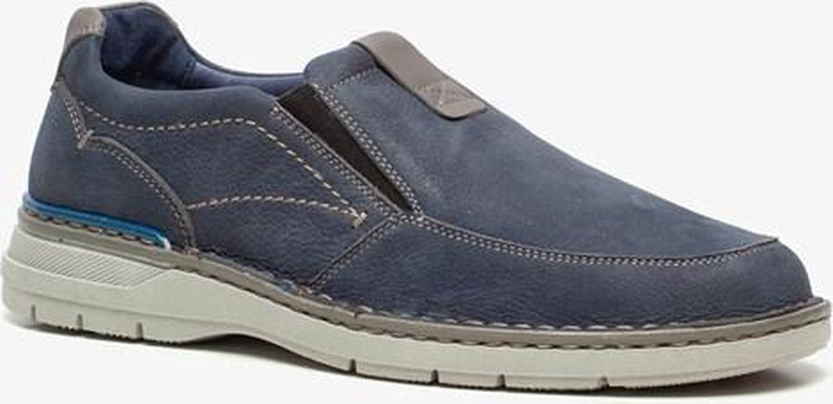Hush Puppies leren heren instappers - Blauw - Maat 44