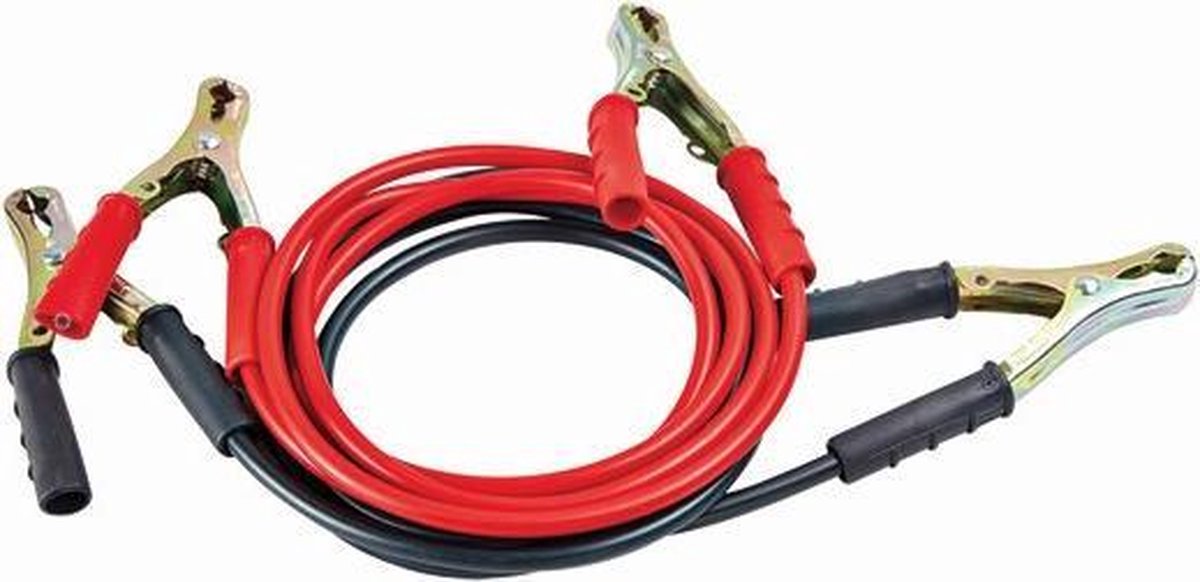 Quparts Startkabels met half geïsoleerde klemmen - 150A - 6.65 mm² - 3 m met opbergtas