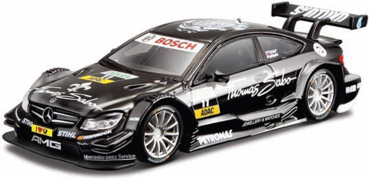 Bburago MERCEDES BENZ AMG C-COUPE DTM #11 GARY PAFFETT 2012 zwart schaalmodel 1:32