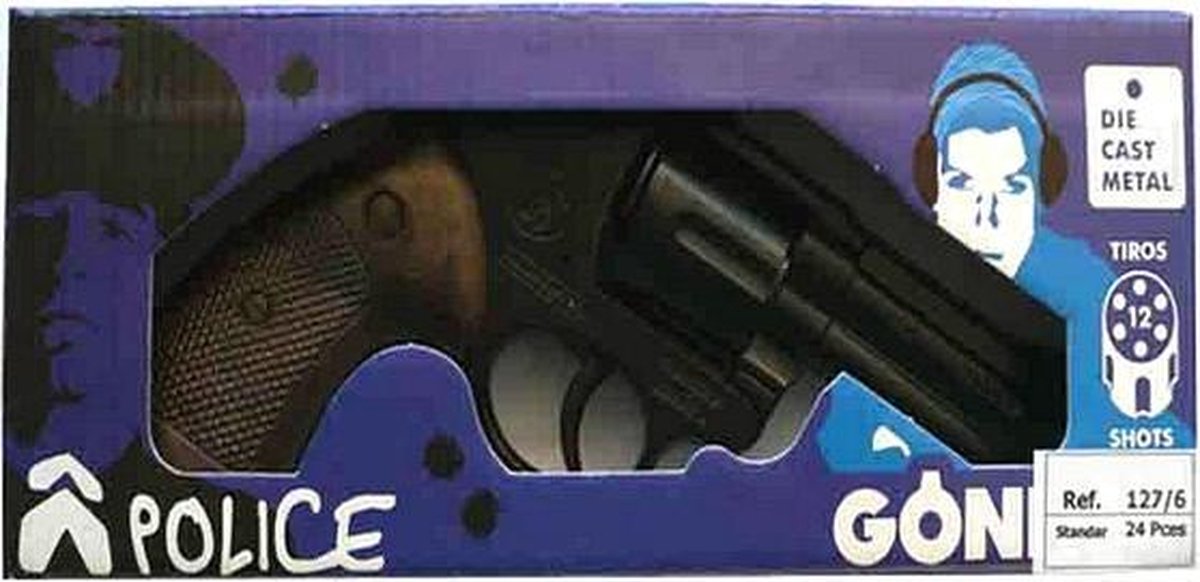 Doppenpistool Police Magnum Gonher