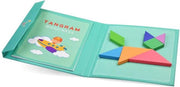 Speelgoed - TANGRAM - Houten educatieve magnetische puzzel