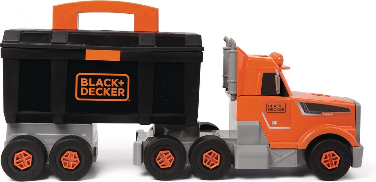 Smoby lack & Decker - Speelgoedvoertuig - Vrachtwagen - Oranje